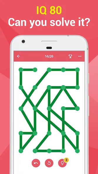 1LINE –One Line with One Touch (ЛАЙН)  [МОД Unlocked] Screenshot 2