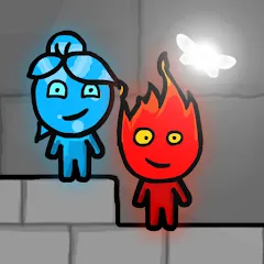 Скачать взломанную Fireboy & Watergirl FairyTales  [МОД Бесконечные деньги] - стабильная версия apk на Андроид