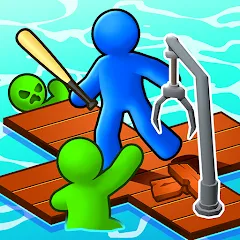 Скачать взломанную Zombie Raft (Зомби Рафт)  [МОД Menu] - полная версия apk на Андроид