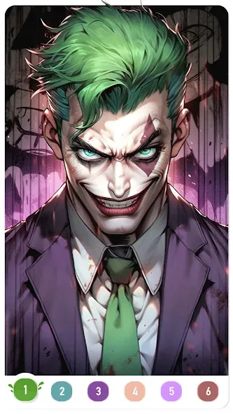 Clown Color, Paint by number  [МОД Все открыто] Screenshot 3