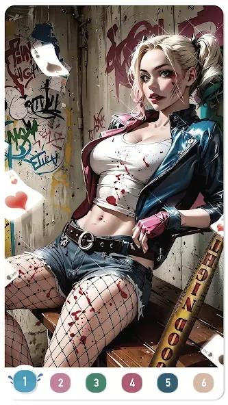 Clown Color, Paint by number  [МОД Все открыто] Screenshot 5