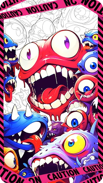 Dark Fantasy Coloring Games  [МОД Меню] Screenshot 1