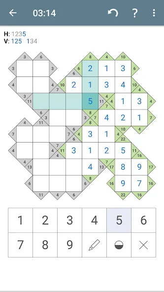 Kakuro (Cross Sums)  [МОД Unlocked] Screenshot 3