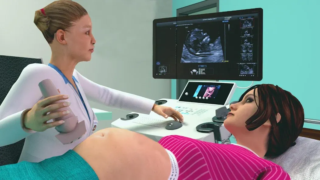 Pregnant Mother Simulator Game (Симулятор беременной мамы)  [МОД Много денег] Screenshot 1