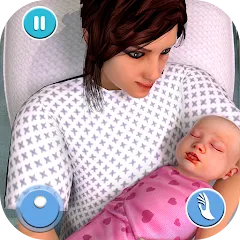 Скачать взлом Pregnant Mother Simulator Game (Симулятор беременной мамы)  [МОД Много денег] - полная версия apk на Андроид