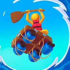 Скачать взломанную Raft Racing (ДИУАфтинг)  [МОД Много денег] - последняя версия apk на Андроид