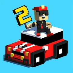 Взломанная Smashy Road: Wanted 2 (Смэши Роуд)  [МОД Много монет] - последняя версия apk на Андроид