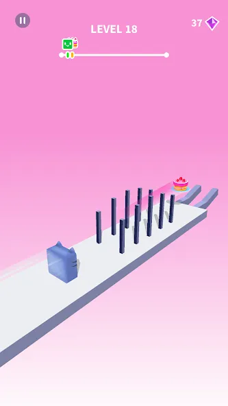 Jelly Shift - Obstacle Course (Джелли Шифт)  [МОД Menu] Screenshot 2