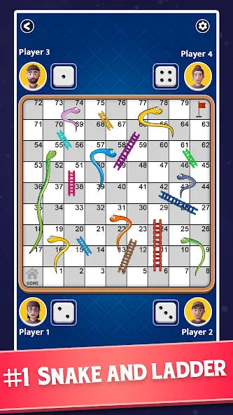 Snakes and Ladders - Ludo Game (Змеи и лестницы)  [МОД Меню] Screenshot 2