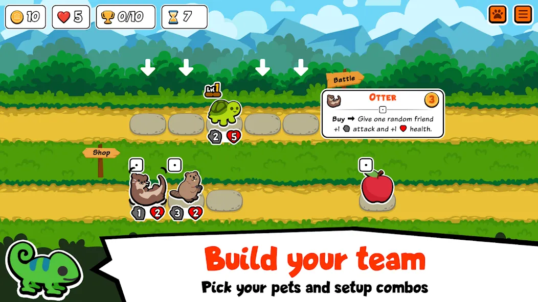 Super Auto Pets (упер Ауто Петс)  [МОД Много монет] Screenshot 1