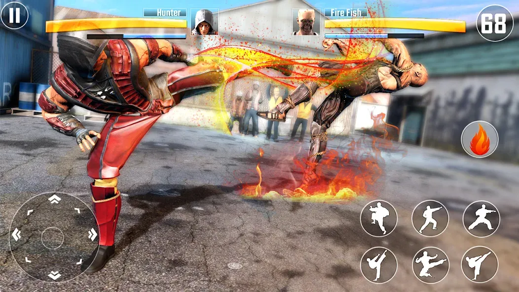 Kung Fu Fighting Karate Games (Кунгфу файтинг карате игры)  [МОД Menu] Screenshot 1