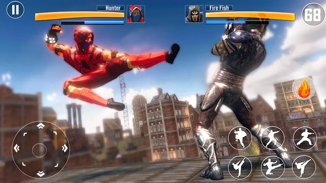 Kung Fu Fighting Karate Games (Кунгфу файтинг карате игры)  [МОД Menu] Screenshot 4