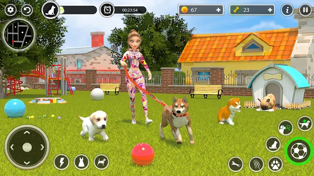 Dog Simulator Pet Dog Games 3D  [МОД Бесконечные монеты] Screenshot 5