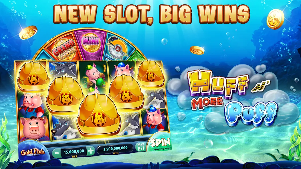 Gold Fish Casino Slot Games (Голдфиш)  [МОД Меню] Screenshot 1