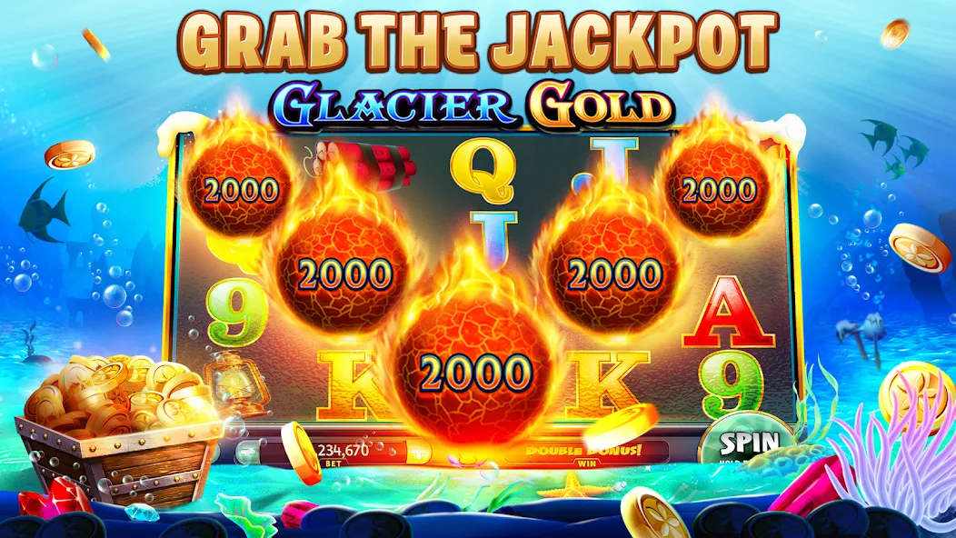 Gold Fish Casino Slot Games (Голдфиш)  [МОД Меню] Screenshot 3
