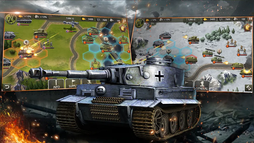 World War 2:WW2 Strategy Games (Вторая мировая война)  [МОД Все открыто] Screenshot 3