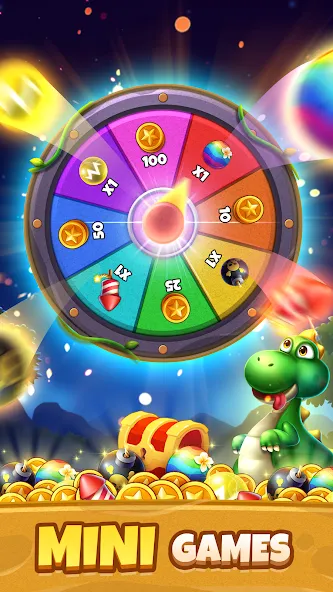 Bubble Shooter Primitive Eggs (Бабл Шутер Примитивные Яйца)  [МОД Много денег] Screenshot 1