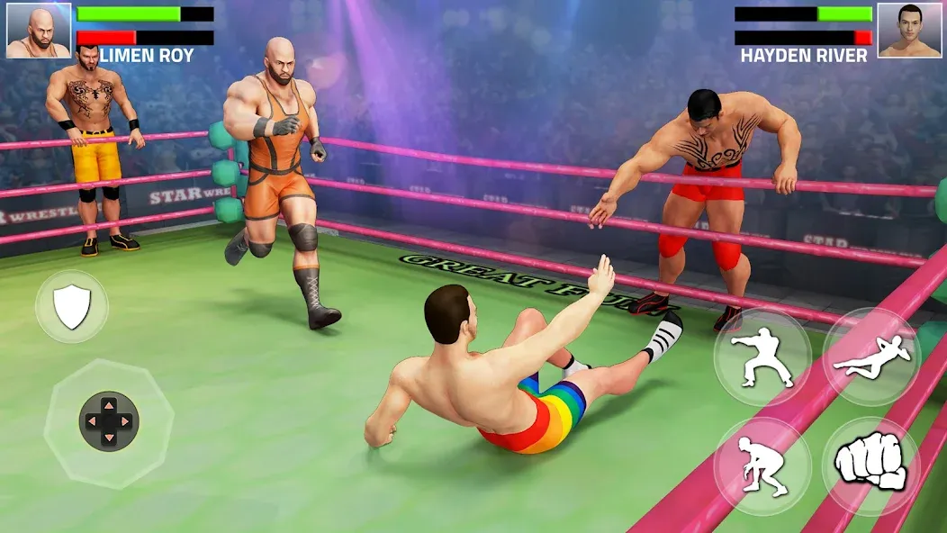 Tag Team Wrestling Game (Таг Тим Реслинг Гейм)  [МОД Бесконечные деньги] Screenshot 1
