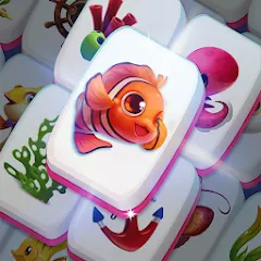 Скачать взломанную Mahjong Fish (Маджонг Рыбы)  [МОД Mega Pack] - последняя версия apk на Андроид
