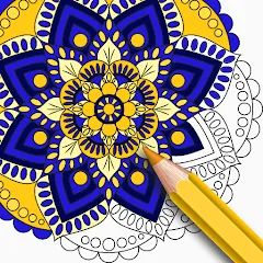 Взлом Mandala Coloring Book Game (Мандала Книга раскрасок  Игра)  [МОД Бесконечные деньги] - последняя версия apk на Андроид