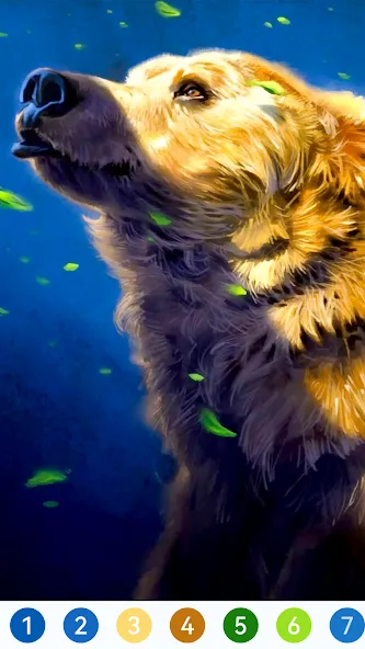 Animal Paint by Number Game (Анимал Пэйнт бай Намбер Гэйм)  [МОД Бесконечные монеты] Screenshot 5
