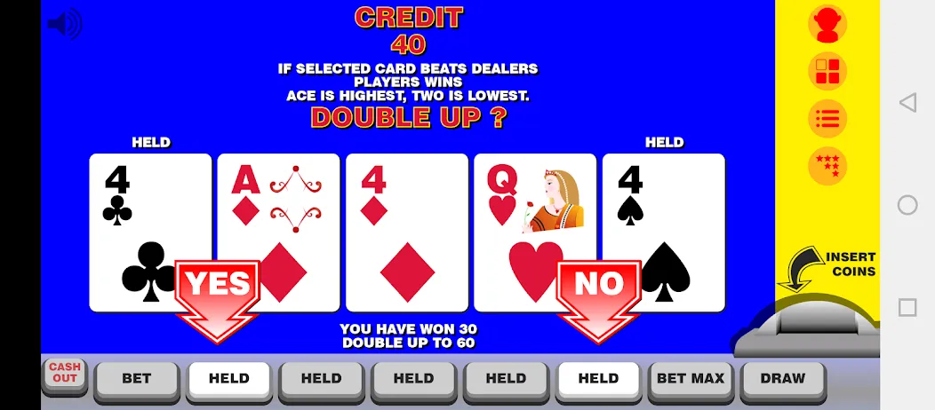 Video Poker with Double Up  [МОД Много монет] Screenshot 2