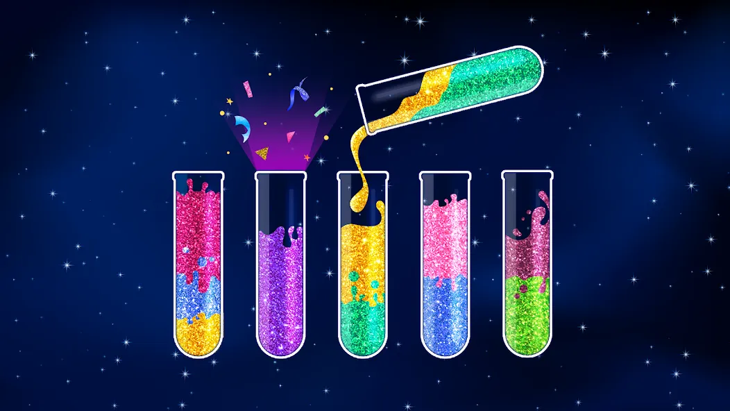 Water Sort Puzzle - Color Game (Уотер Сорт Пазл)  [МОД Много денег] Screenshot 1