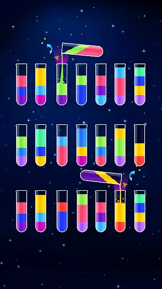 Water Sort Puzzle - Color Game (Уотер Сорт Пазл)  [МОД Много денег] Screenshot 3