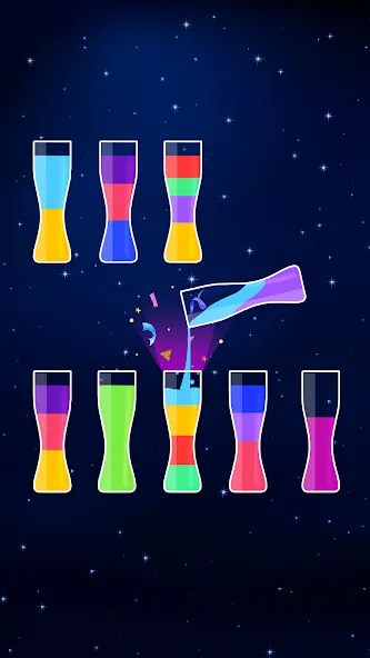 Water Sort Puzzle - Color Game (Уотер Сорт Пазл)  [МОД Много денег] Screenshot 4