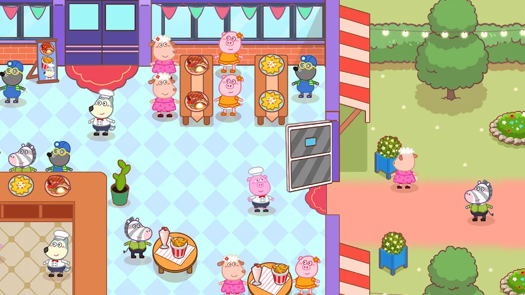 Wolfoo Snack Bar, Restaurant  [МОД Много денег] Screenshot 1